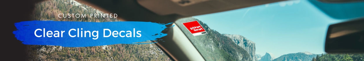 Clear Cling Vinyl Decals Clear Cling Vinyl Decals