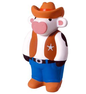 GK102 Cowboy Cow Stress Reliever Ball